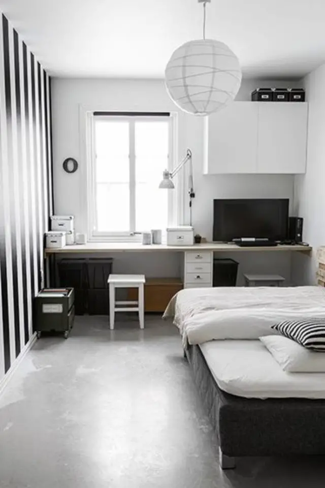 logement etudiant confort bien etre exemple petite chambre minimaliste épurée