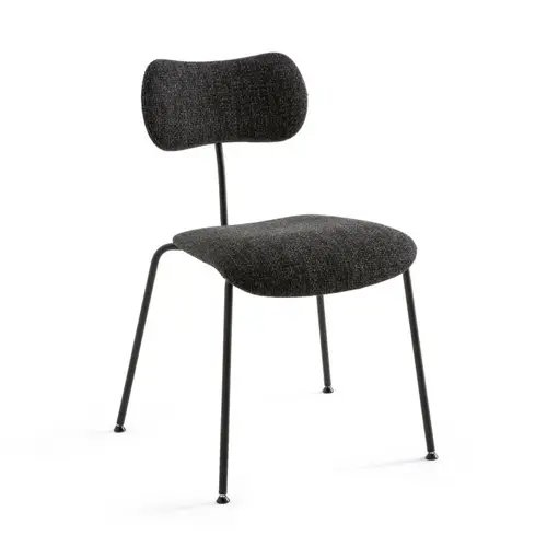 meuble coin repas moderne chaise design tissus gris chiné