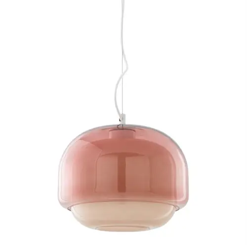 ou trouver deco rose salle a manger luminaire suspension verre vintage 