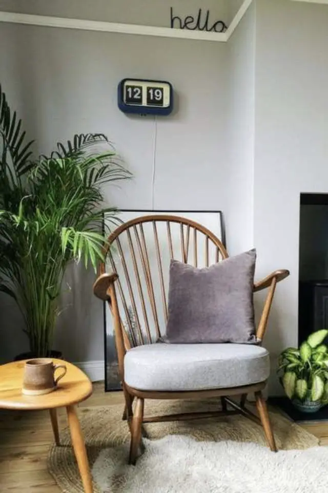 petit budget fauteuil deco décoration moderne couleur neutre plantes vertes