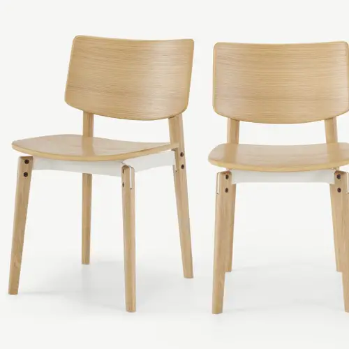 petite cuisine table chaise en bois style rétro moderne pas encombrant