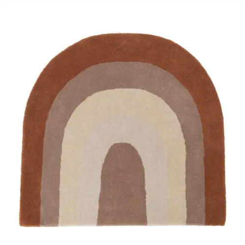 deco couleur enfant tapis arc en ciel terracotta beige chocolat tendance moderne