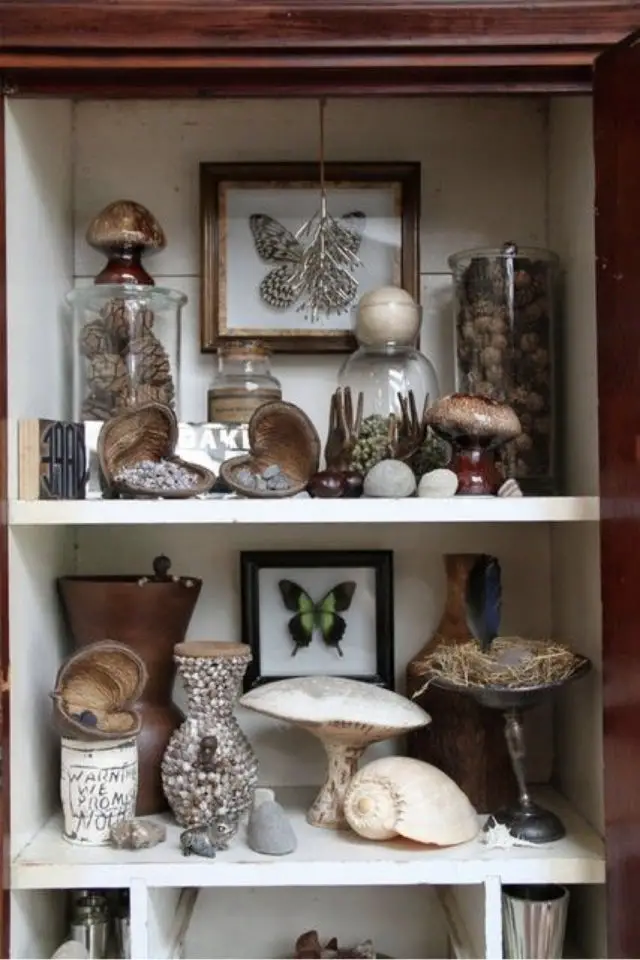 deco rock cabinet curiosite exemple petit meuble étagère collection naturelle