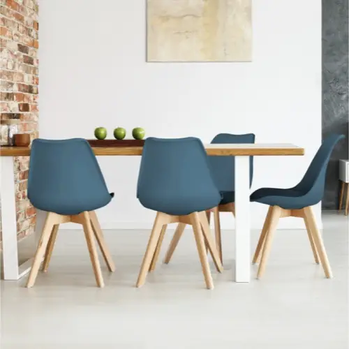 electromenager accessoire deco cuisine bleu chaise de cuisine bleu canard scandinave