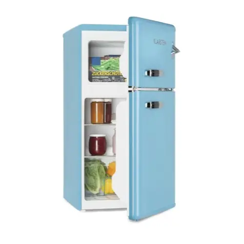 electromenager accessoire deco cuisine bleu réfrigérateur moyen mod§le rétro bleu