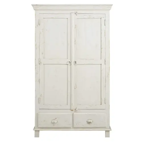 meuble chambre style bord de mer armoire parisienne écru patinée