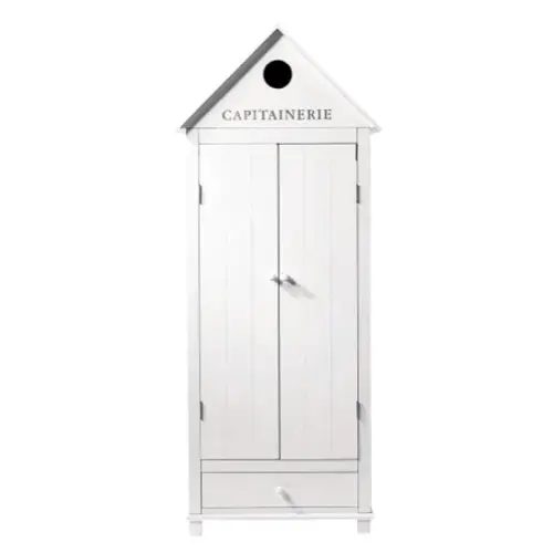 meuble chambre style bord de mer petite armoire forme chalet