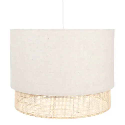 ou trouver accessoire deco slow living suspension luminaire rotin et coton moderne