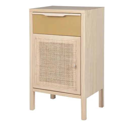 ou trouver accessoire deco slow living petit meuble cannage et bois naturel