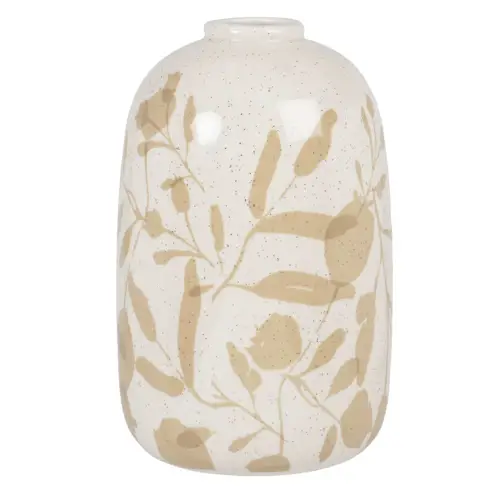 ou trouver accessoire deco slow living vase écru motif floral 
