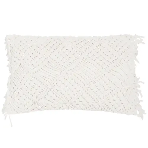 ou trouver accessoire deco slow living housse de coussin macramé beige