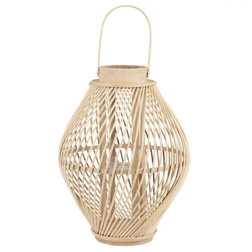 ou trouver accessoire deco slow living photophore lanterne fibre naturelle