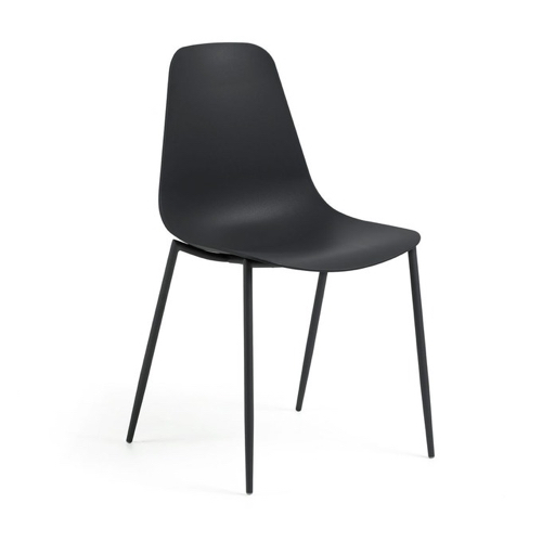 ou trouver chaise cuisine pas cher noir pied et assise sobre design