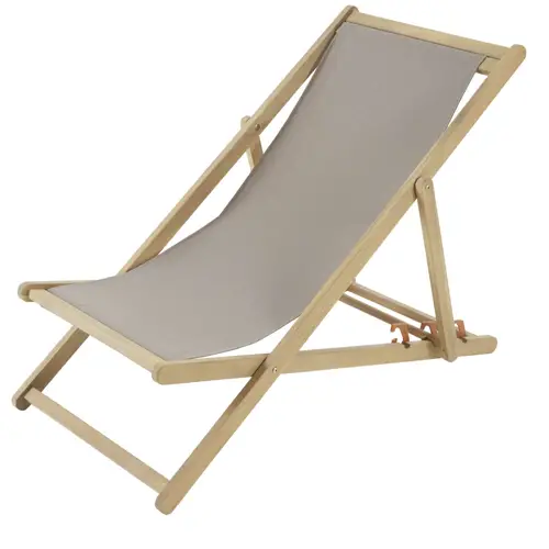 ou trouver chaise longue deco chilienne transat bois et tissus marron neutre douceur confort jardin terrasse