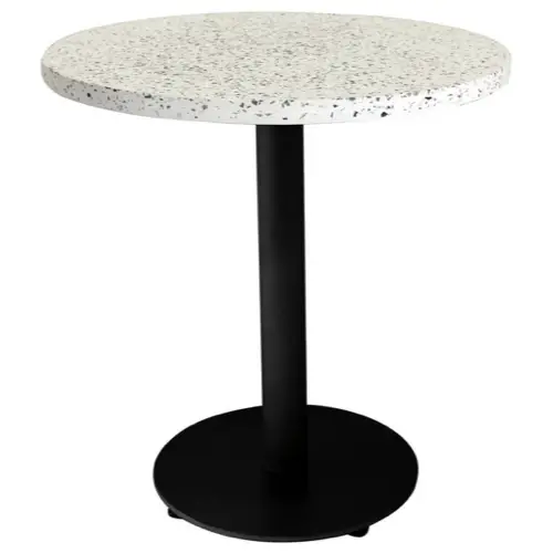 ou trouver petite table coin repas table plateau terrazzo pied central