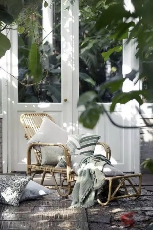 ou trouver transat bain de soleil jardin chaise longue décoration idée jardin terrasse confort cosy balcon