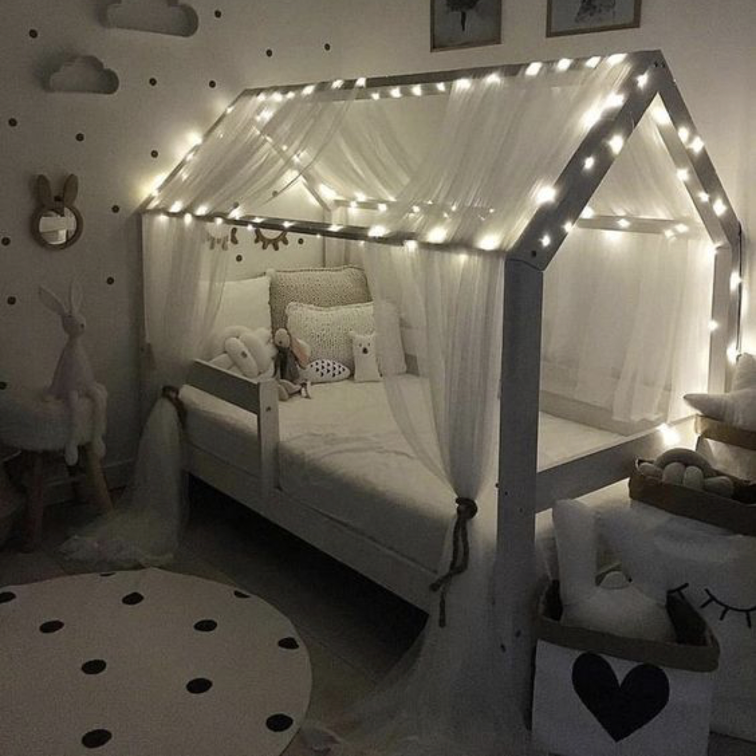 Guirlande Lumineuse Lit Cabane