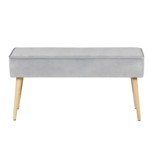 deco et meuble entree elegante banc style scandinave gris et bois