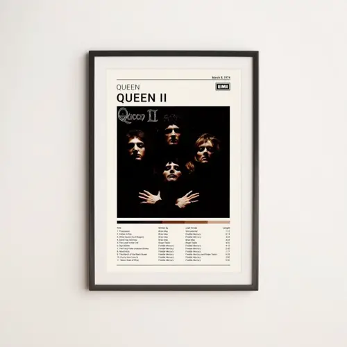 decoration affiche poster musique rock queen pochette album vinyle