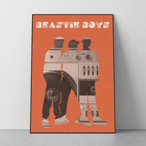 interieur rock poster musique beastie boys style années 90