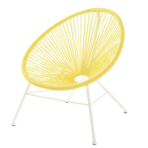 jaune chambre enfant decoration fauteuil filaire déco moderne