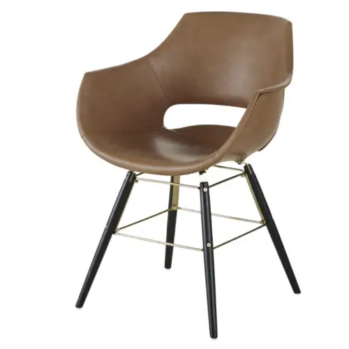 accessoire deco plus chaleureuse minimaliste slow salle à manger chaise fauteuil de table effet cuir