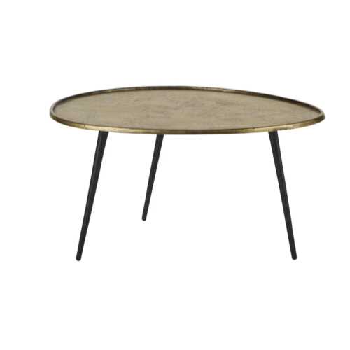 accessoire deco plus chaleureuse minimaliste slow table basse plateau laiton