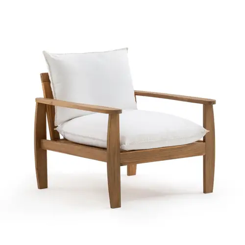 balcon cosy confort idee fauteuil extérieur structure bois moderne coussin