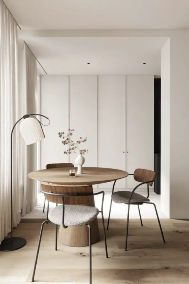 comment choisir table salle a manger design moderne slow intérieur format rond bois épuré