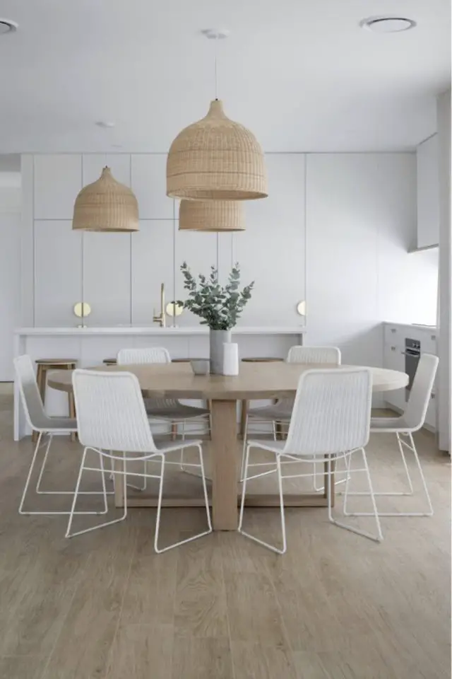 comment choisir table salle a manger moderne bois blanc naturel slow déco slow-intérieur