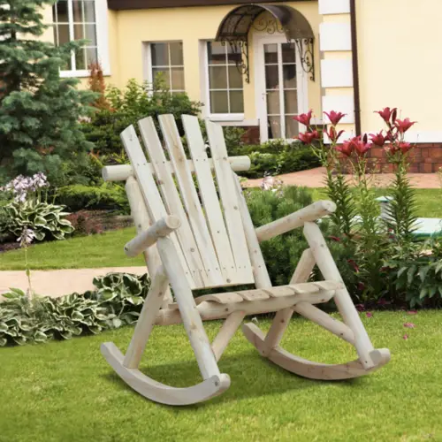 jardin exterieur tendance 2021 confort nature rocking chair bois