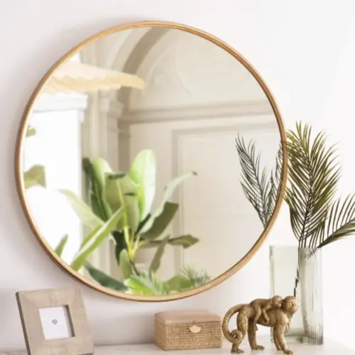 miroir rond tendance maisons du monde élégant naturel bois