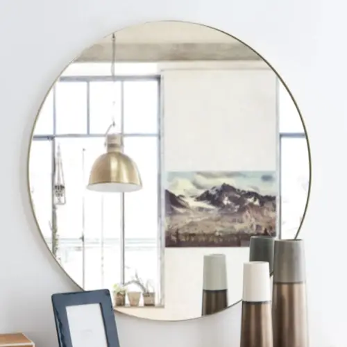 miroir rond tendance maisons du monde encadrement fin decoration