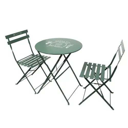 mobilier jardin pas cher salon extérieur peu encombrant vert