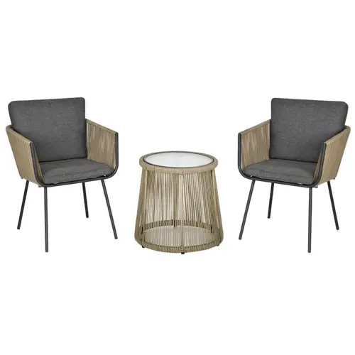 ou trouver salon exterieur pas cher tendance moderne naturel et gris fauteuil et table basse