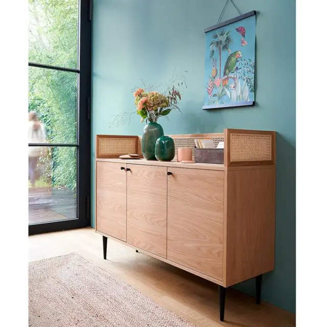 promo french days deco buffet moderne cannage chêne