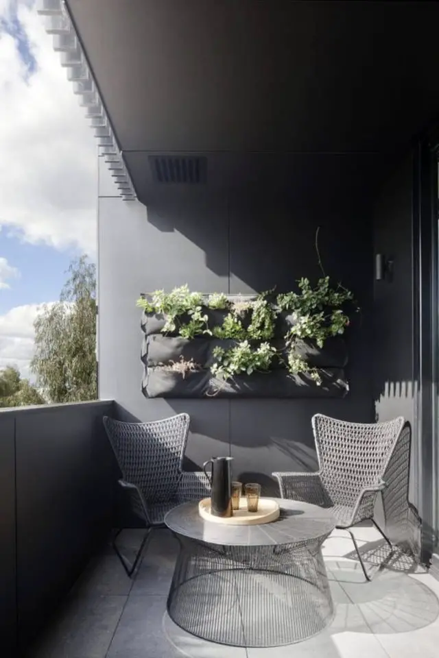 salon de jardin moderne exemple balcon meuble métal actuel