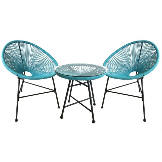 salon jardin promotions moderne style acapulco bleu