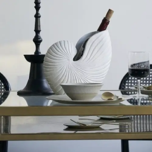 accessoire decoration forme coquillage vase grand modèle design moderne