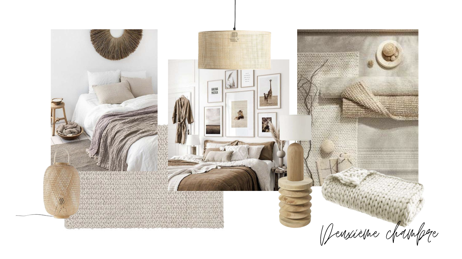 ambiance boheme planche tedance chambre accessoire decoration couleur matériaux naturels neutres