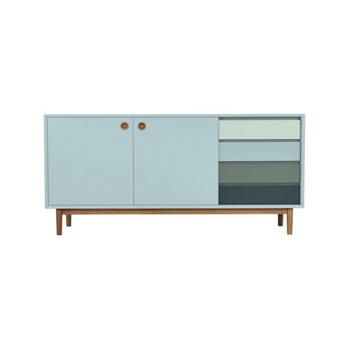 pas cher mobilier decoration couleur Buffet design moderne en bois bleu azur
