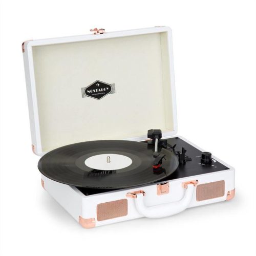 Platine Vinyle Vintage Valise - Noir Et Rouge - Occasion