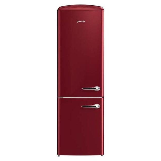 refrigerateur couleur cuisine exemple avec congélateur rouge