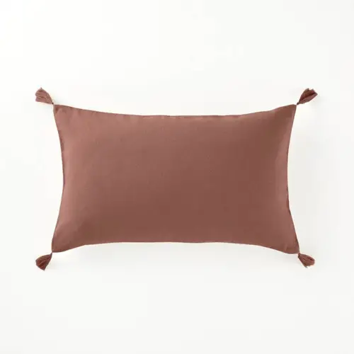 coussin deco couleur automne rectangulaire terre de sienne terre cuite terracotta