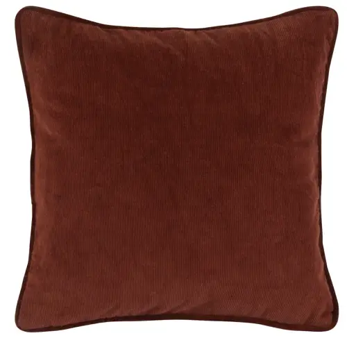 coussin tendance automne exemple carré velours marron cosy