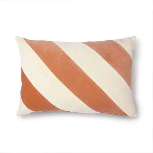 deco salon couleur automne rayure blanc écru orange