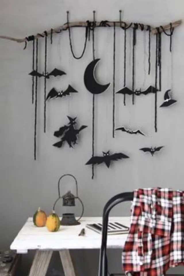 halloween exemple deco diy décor mural facile à faire