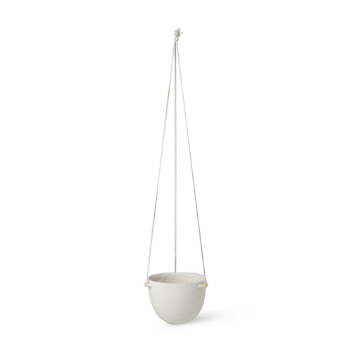 bureau cache-pot design Pot suspendu Speckle L blanc Ferm Living