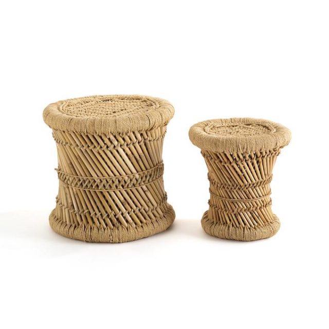 deco eco responsable pas cher Lot de 2 chevets ou tabourets