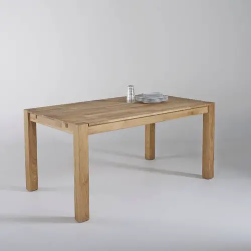 meuble et deco scandinave moderne Table à manger chêne, 2 allonges rectangulaire simple